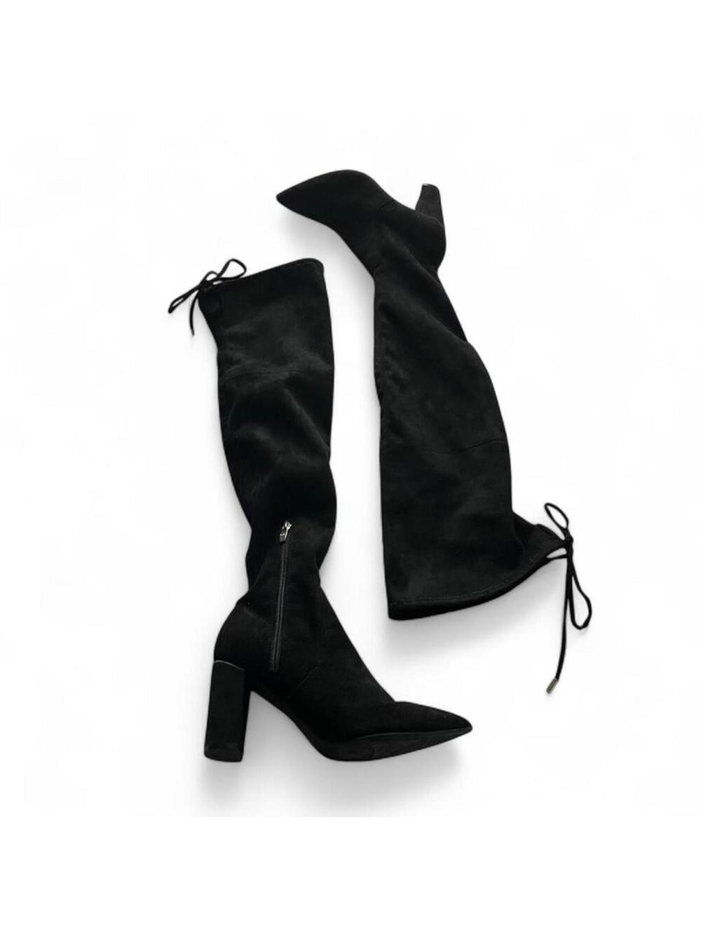 Marc Fisher Over-the-Knee Black Tall Boots Womens 6.5